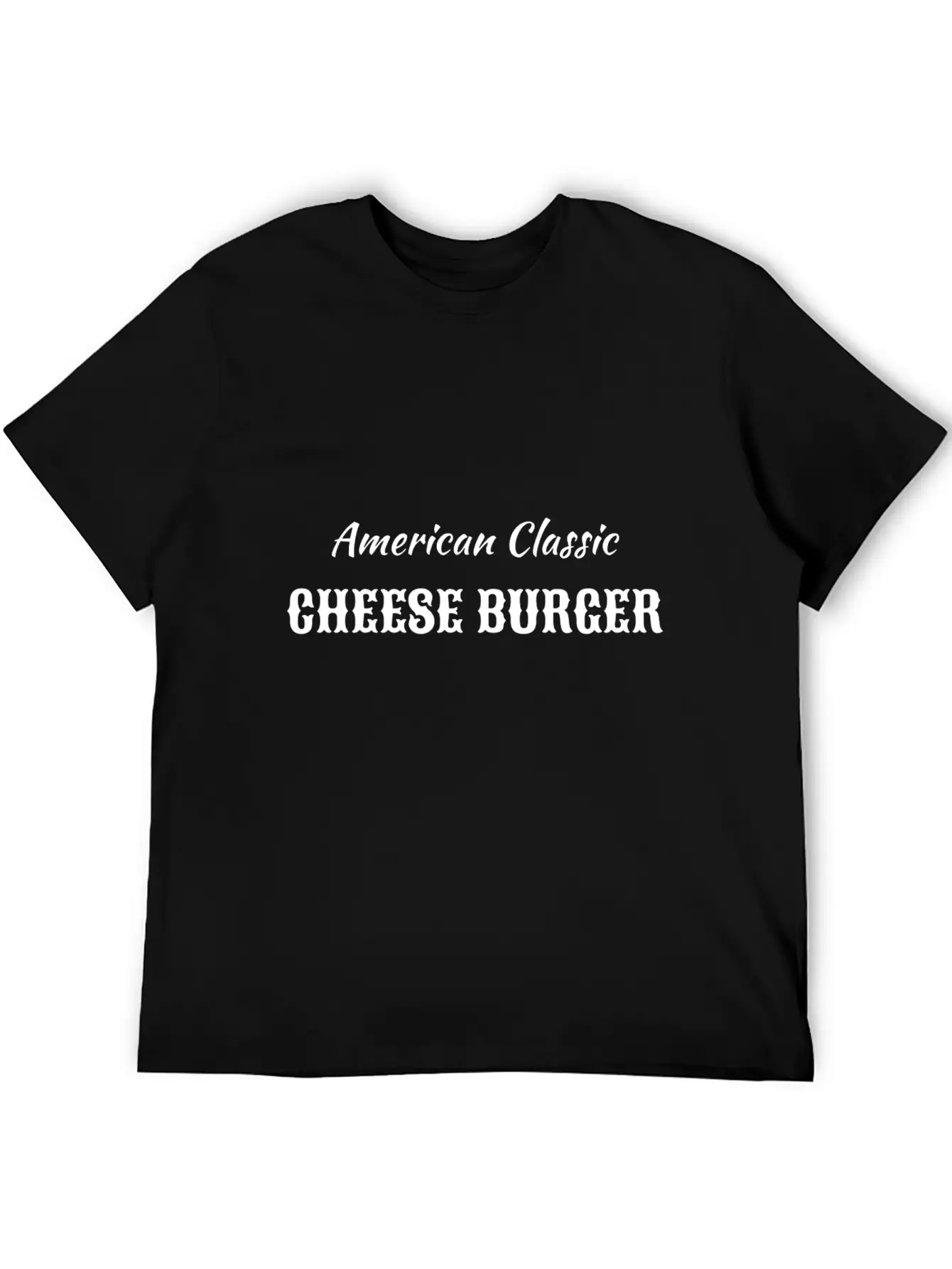 American Classic Cheese Burger Timeless Short Sleeve Tee – Comfy And Minimalist Design