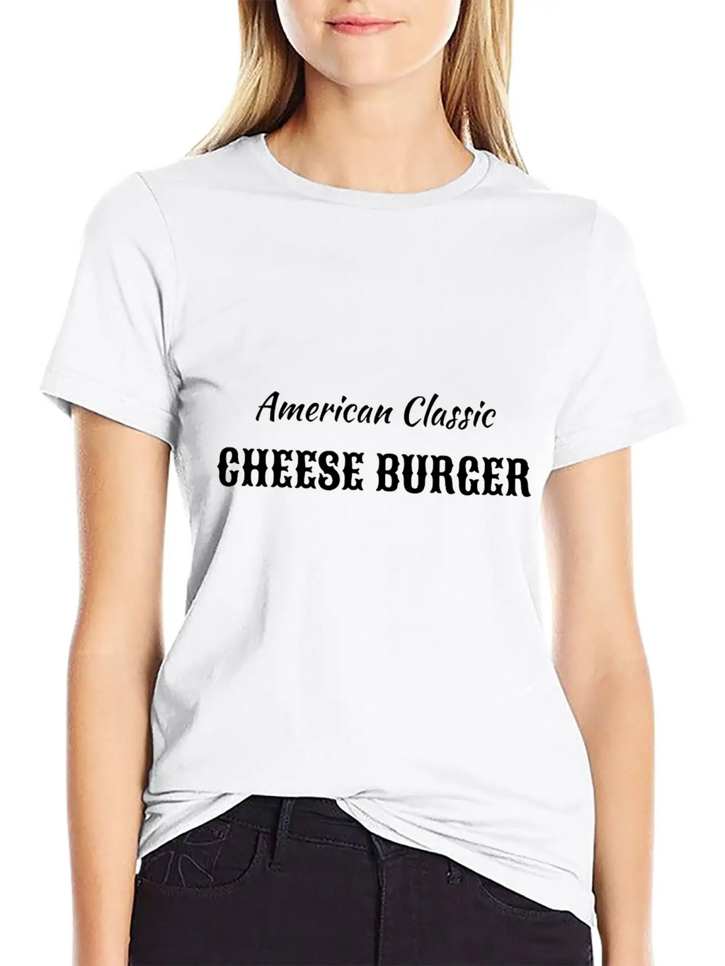 American Classic Cheese Burger Timeless Short Sleeve Tee – Comfy And Minimalist Design