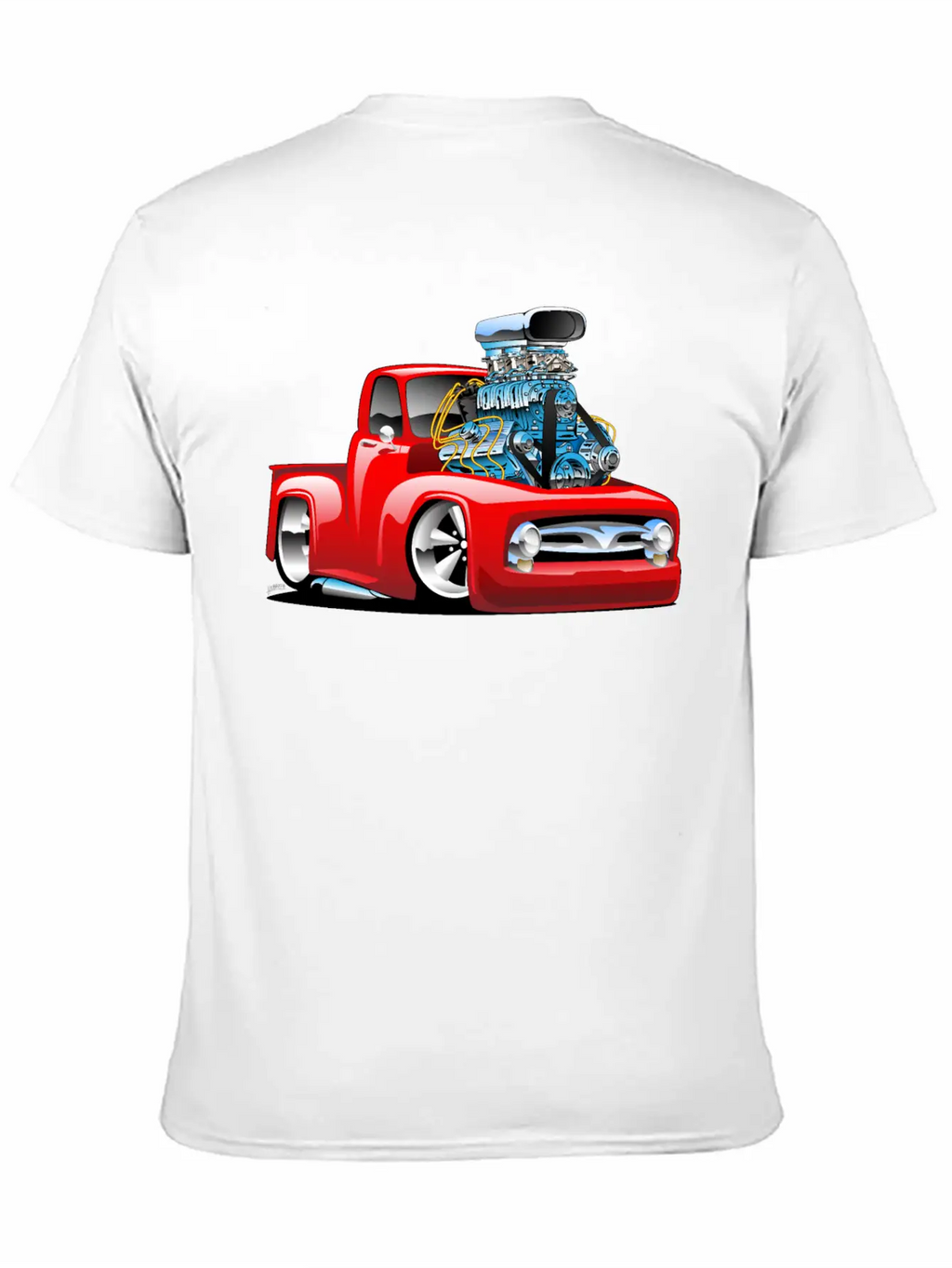 American Classic Hot Rod Pickup Truck Cartoon Timeless Short Sleeve Tee – Comfy And Minimalist Design