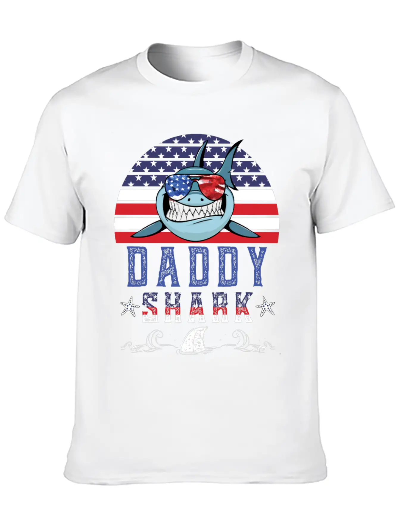 American Daddy Shark Doo Doo Doo Timeless Short Sleeve Tee – Comfy And Minimalist Design