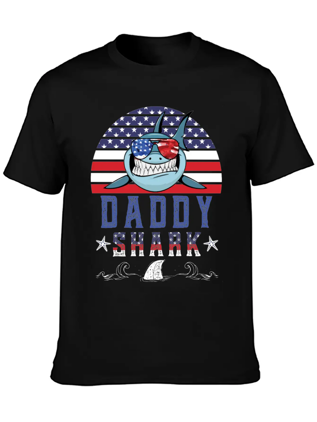 American Daddy Shark Doo Doo Doo Timeless Short Sleeve Tee – Comfy And Minimalist Design