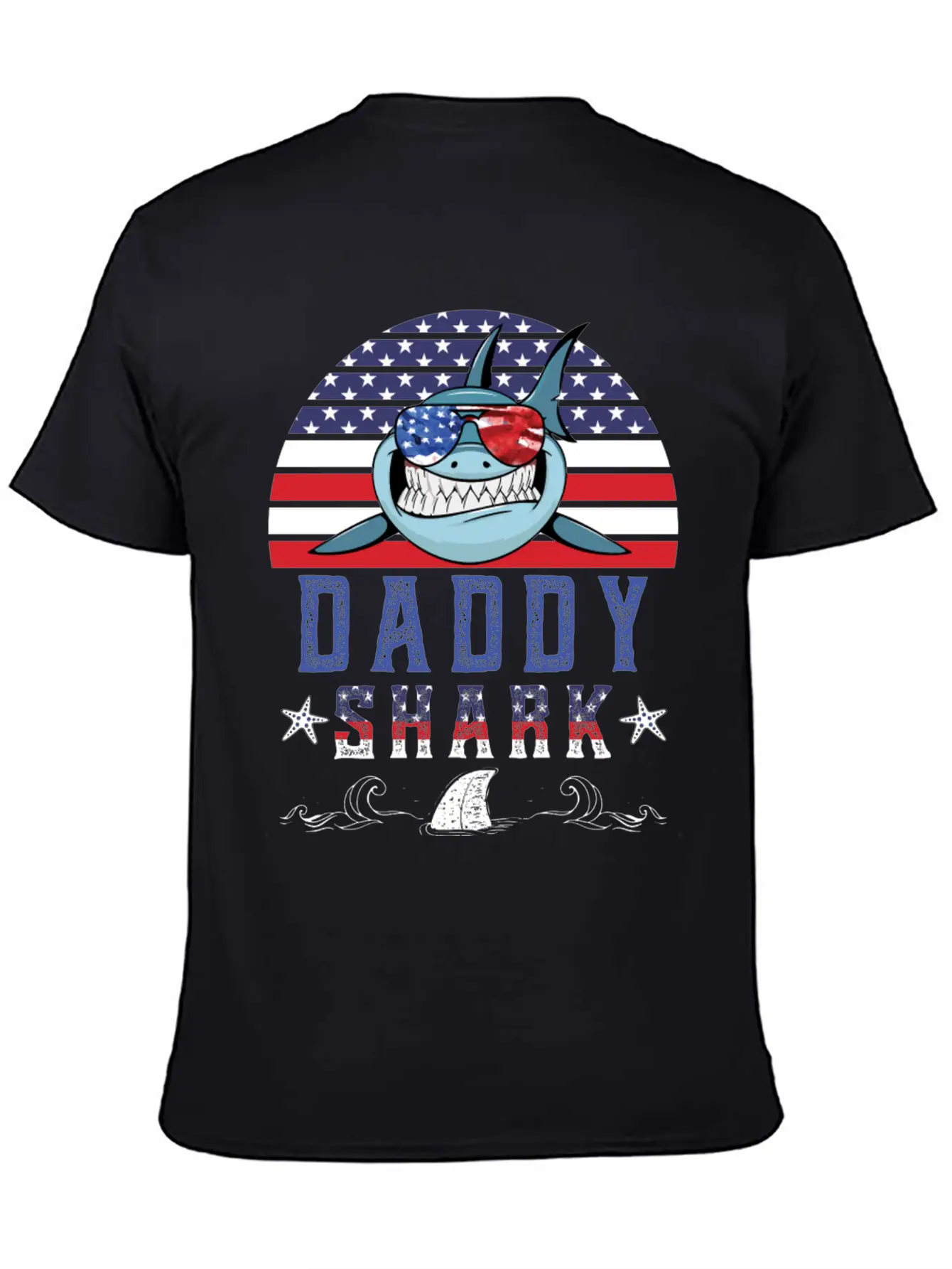 American Daddy Shark Doo Doo Doo Timeless Short Sleeve Tee – Comfy And Minimalist Design