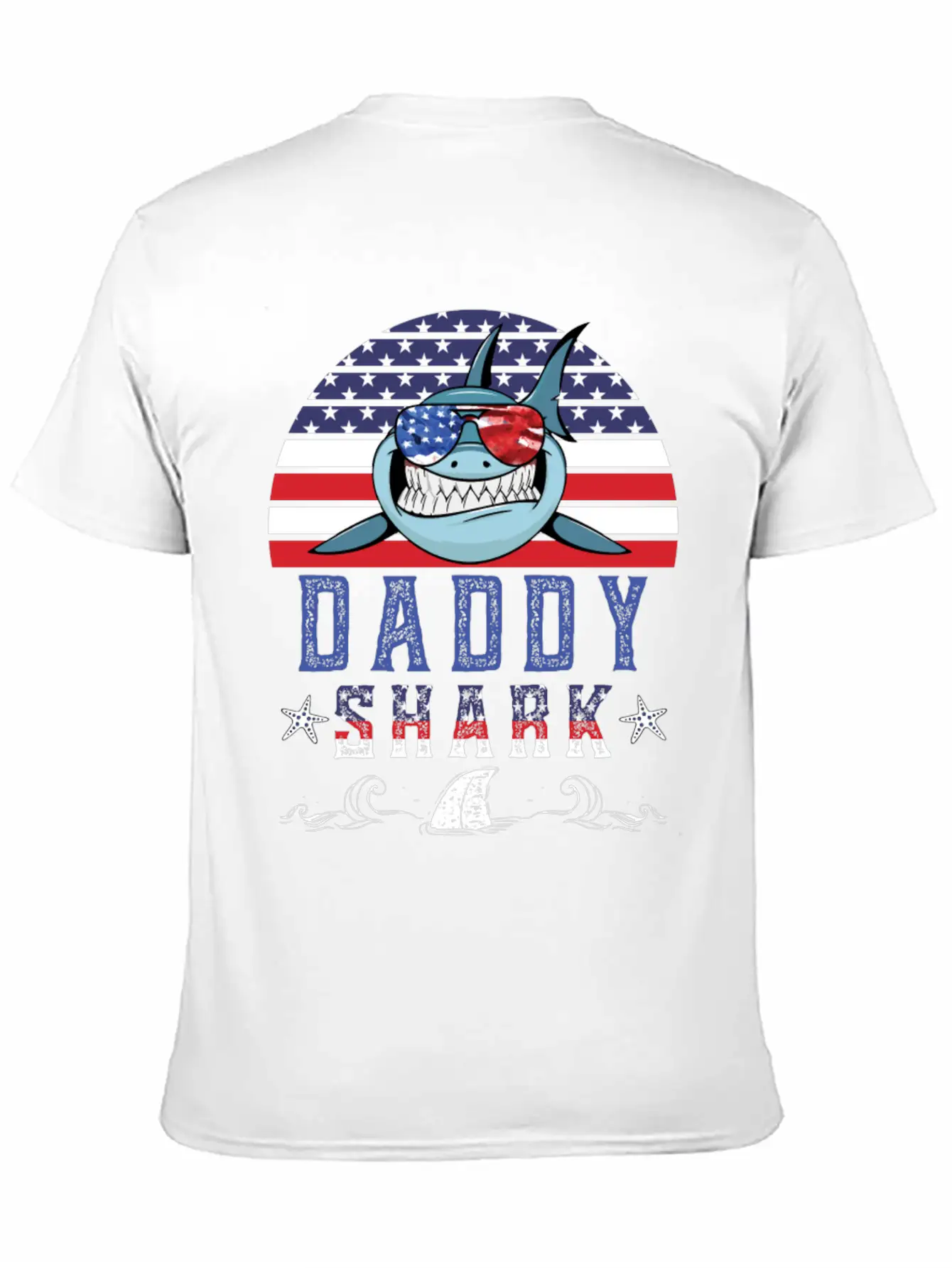 American Daddy Shark Doo Doo Doo Timeless Short Sleeve Tee – Comfy And Minimalist Design
