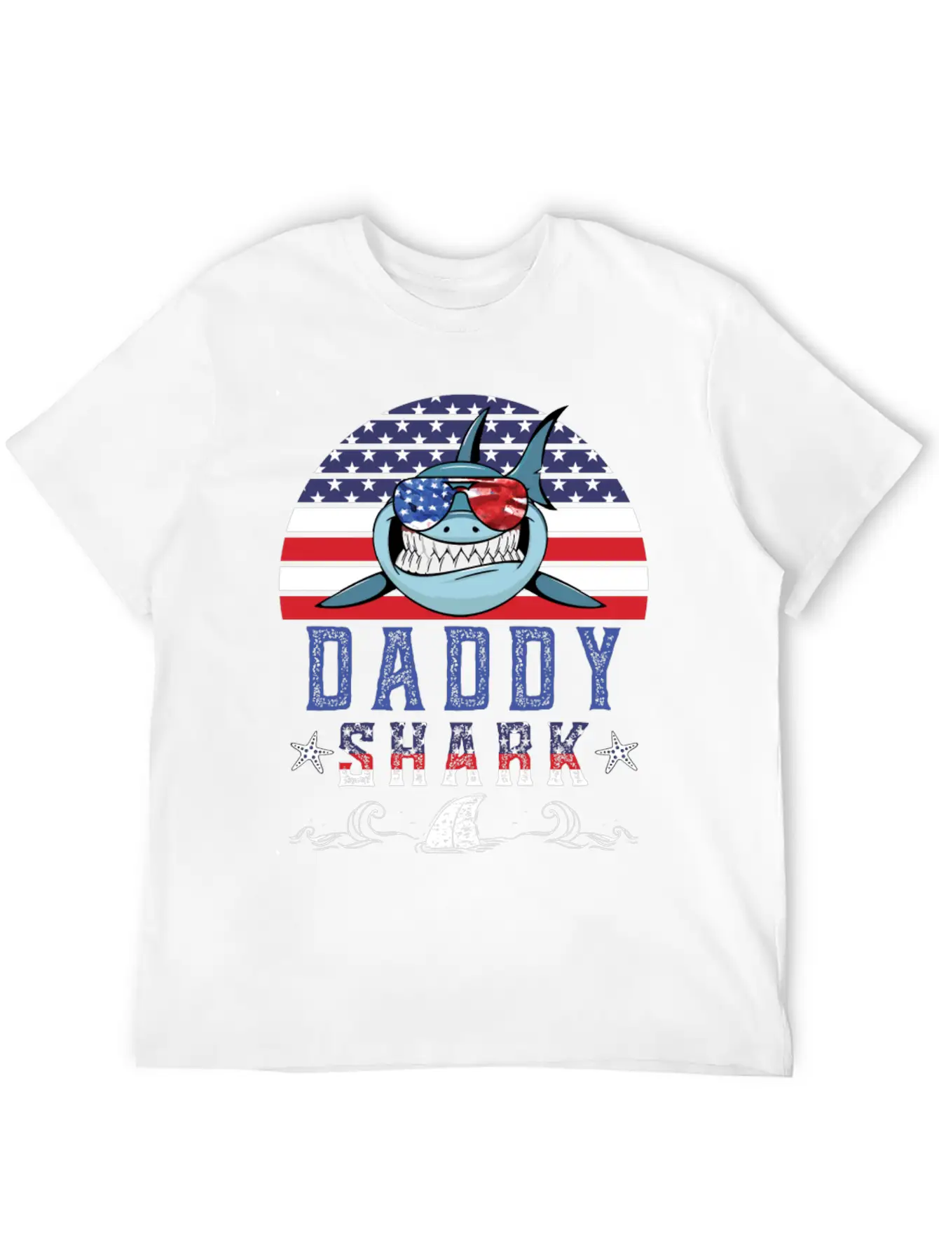 American Daddy Shark Doo Doo Doo Timeless Short Sleeve Tee – Comfy And Minimalist Design