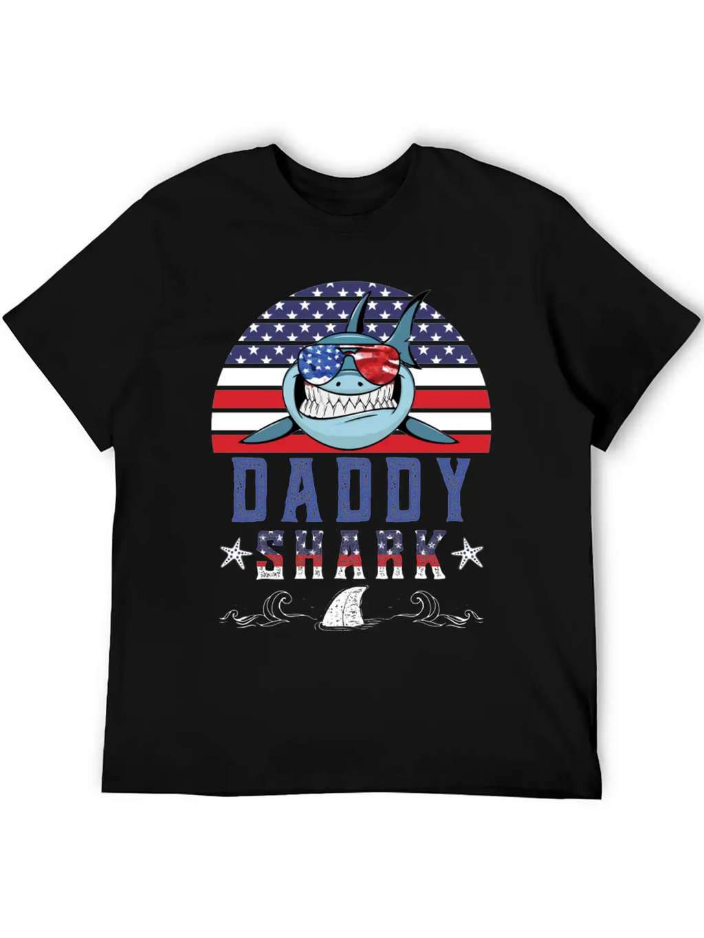 American Daddy Shark Doo Doo Doo Timeless Short Sleeve Tee – Comfy And Minimalist Design