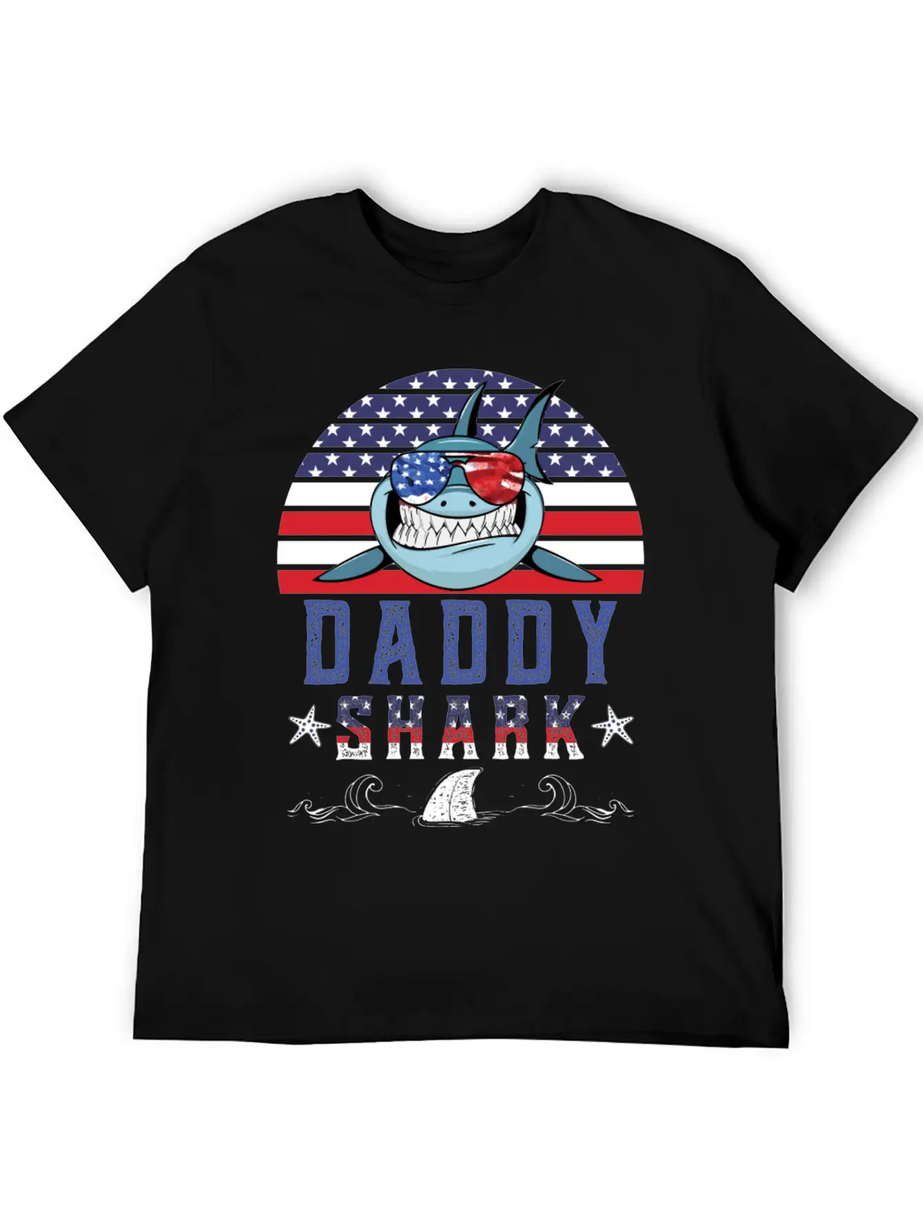 American Daddy Shark Doo Doo Doo Timeless Short Sleeve Tee – Comfy And Minimalist Design