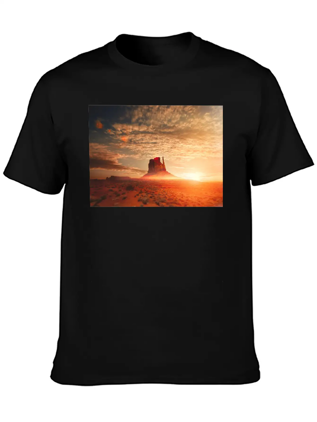 American Desert At Dawn Unisex Casual T-Shirt – Clean Design For Daily Comfort