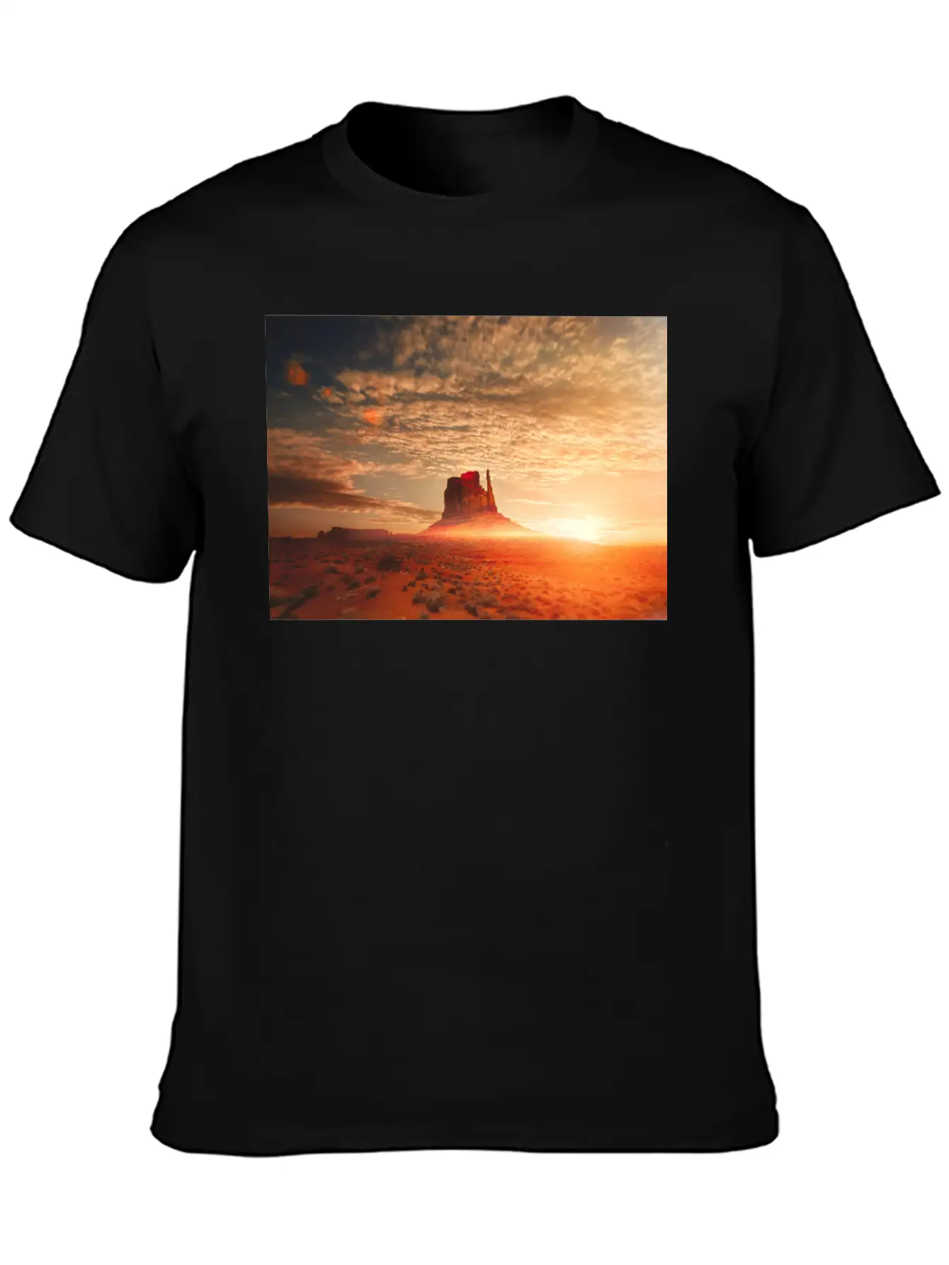 American Desert At Dawn Unisex Casual T-Shirt – Clean Design For Daily Comfort
