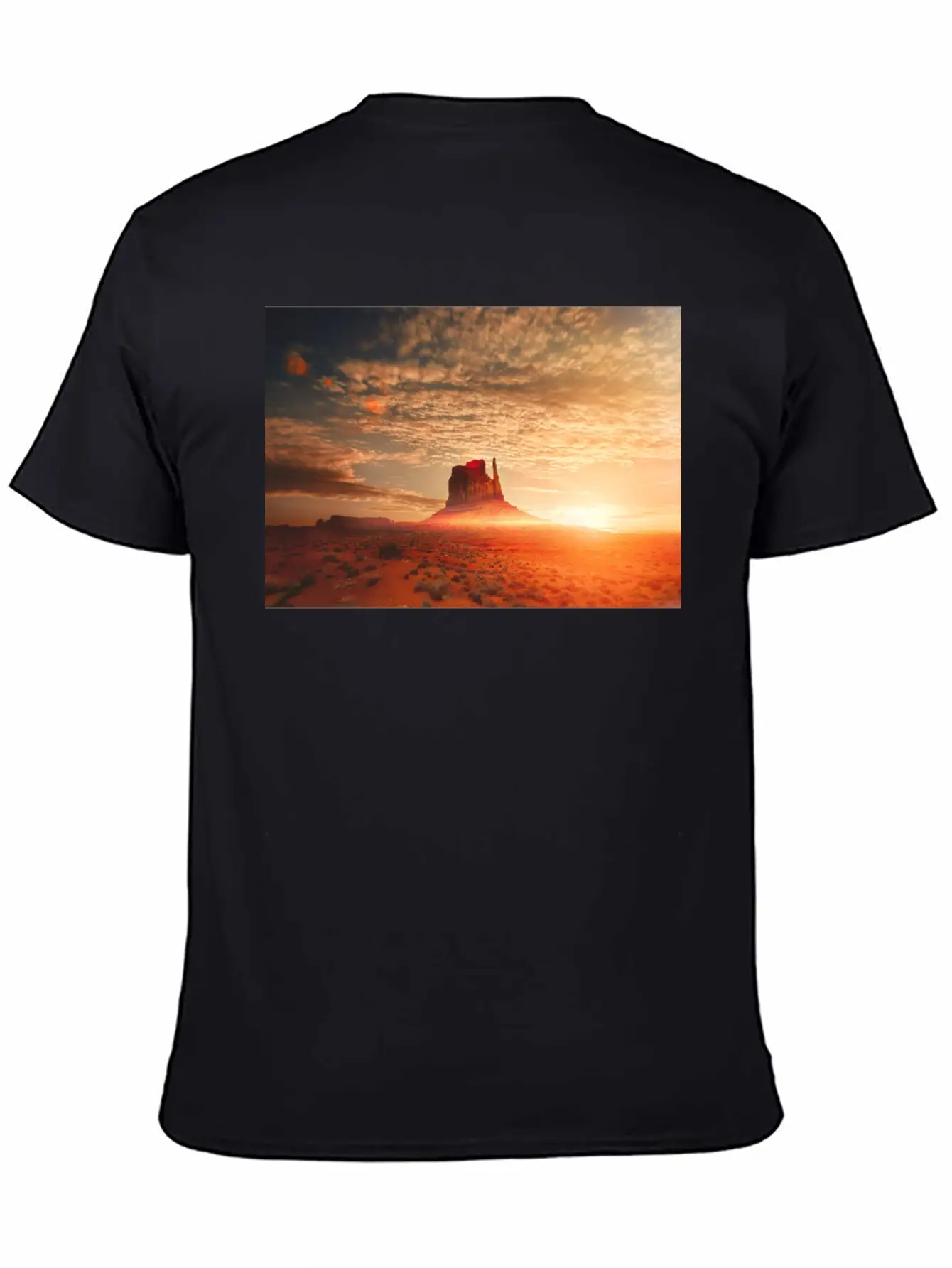 American Desert At Dawn Unisex Casual T-Shirt – Clean Design For Daily Comfort