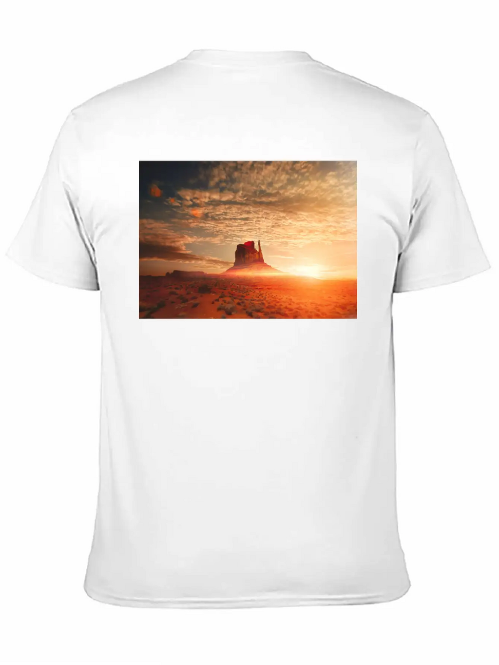 American Desert At Dawn Unisex Casual T-Shirt – Clean Design For Daily Comfort