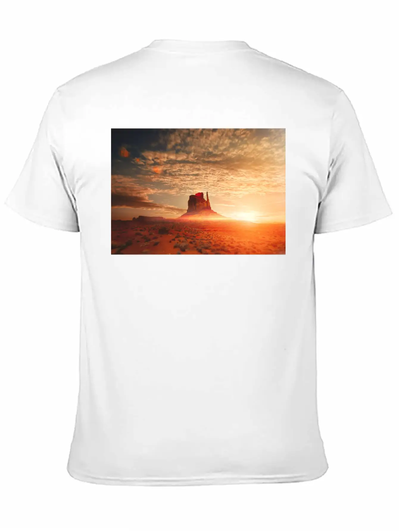 American Desert At Dawn Unisex Casual T-Shirt – Clean Design For Daily Comfort