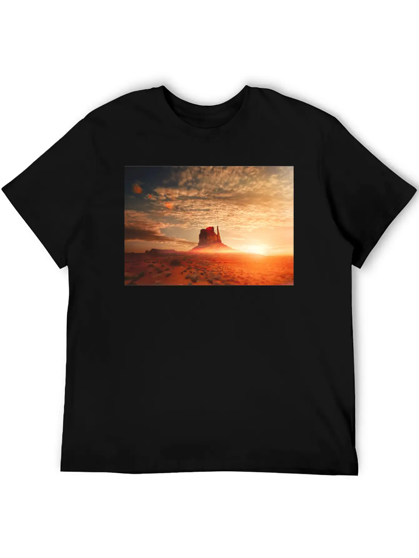 American Desert At Dawn Unisex Casual T-Shirt – Clean Design For Daily Comfort