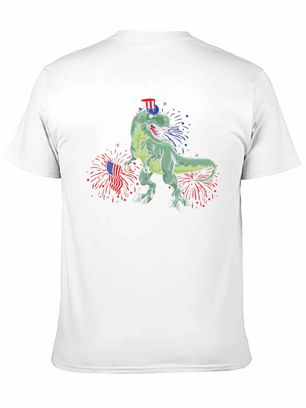American Dinosaur T.Rex - Gift Idea For USA Lovers Timeless Short Sleeve Tee – Comfy And Minimalist Design