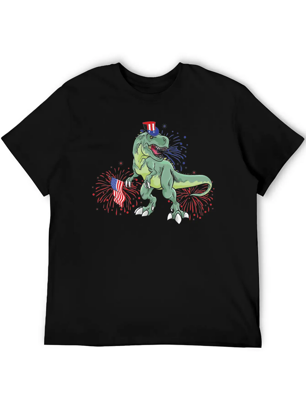 American Dinosaur T.Rex - Gift Idea For USA Lovers Timeless Short Sleeve Tee – Comfy And Minimalist Design