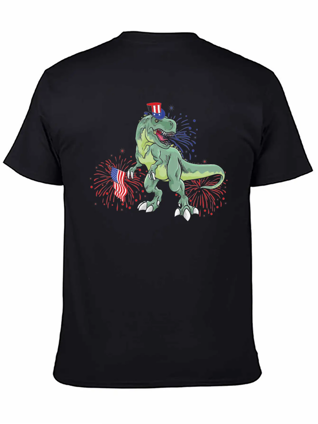 American Dinosaur T.Rex - Gift Idea For USA Lovers Timeless Short Sleeve Tee – Comfy And Minimalist Design