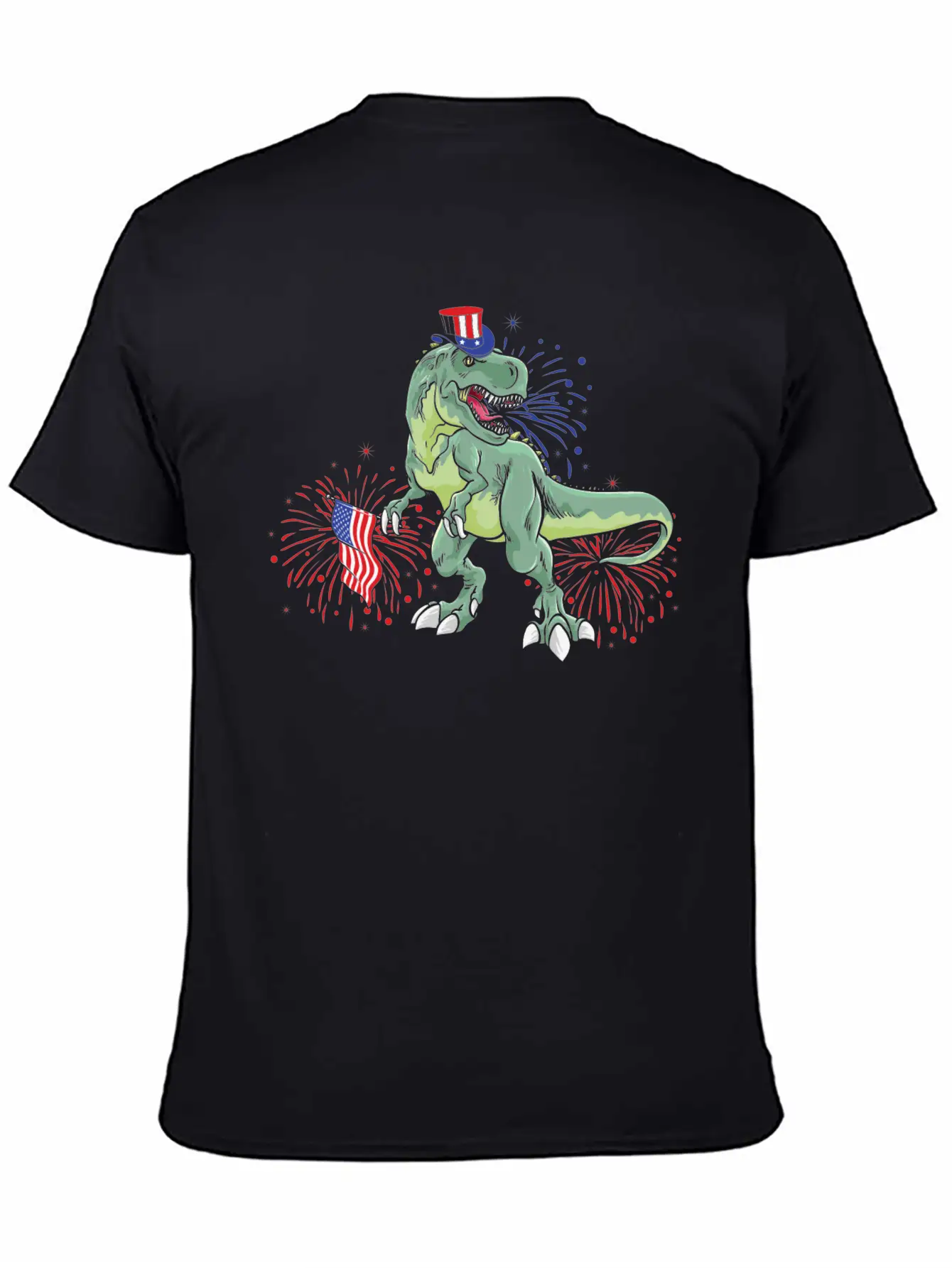 American Dinosaur T.Rex - Gift Idea For USA Lovers Timeless Short Sleeve Tee – Comfy And Minimalist Design