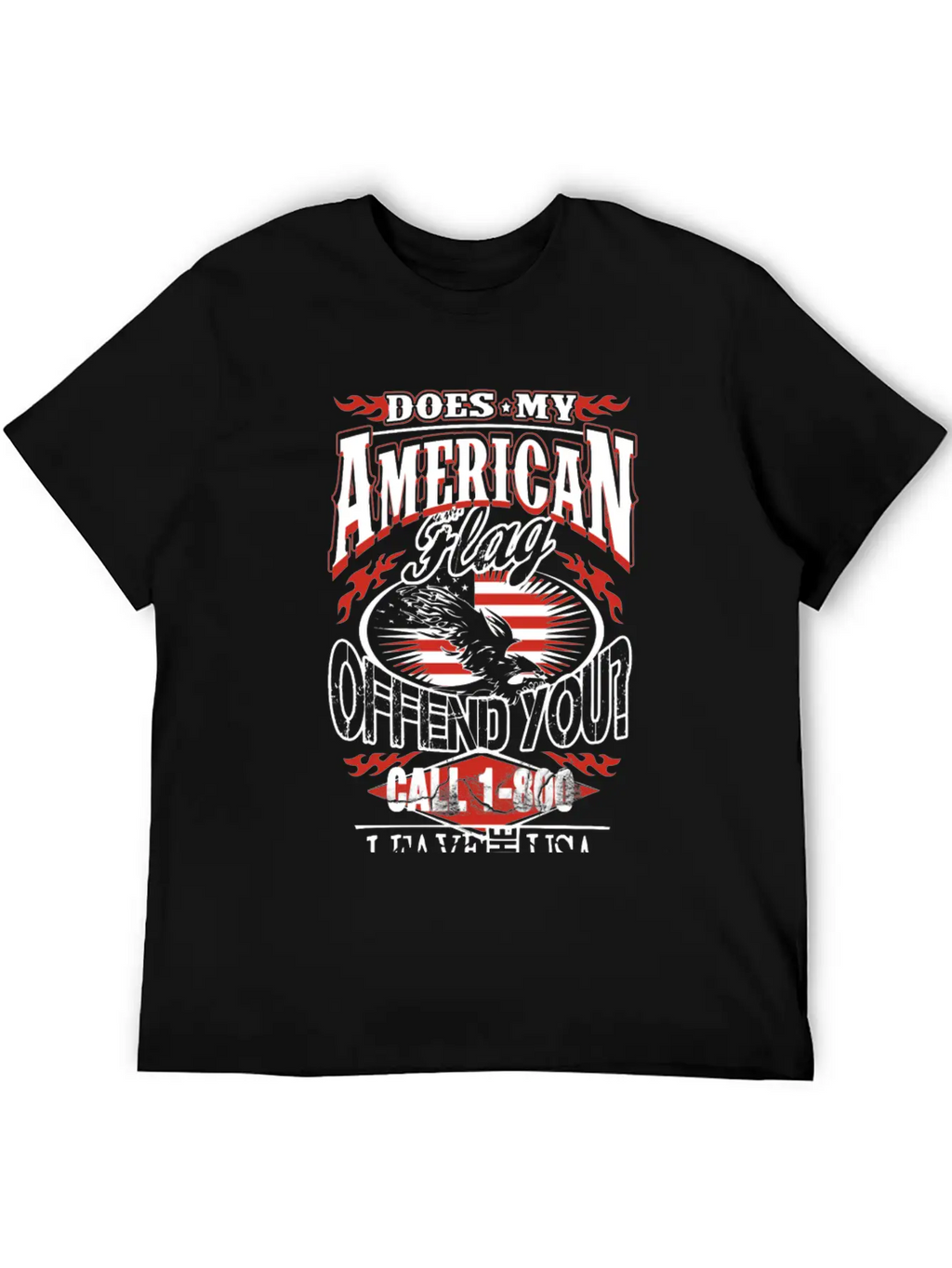 American-Does My American Flag Offend You? Classic Cotton Tee – Unisex Comfort For Any Season