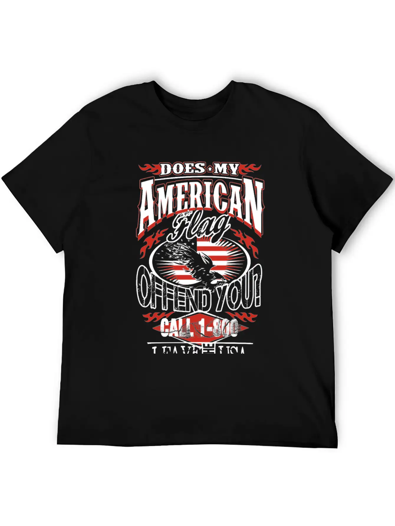 American-Does My American Flag Offend You? Classic Cotton Tee – Unisex Comfort For Any Season