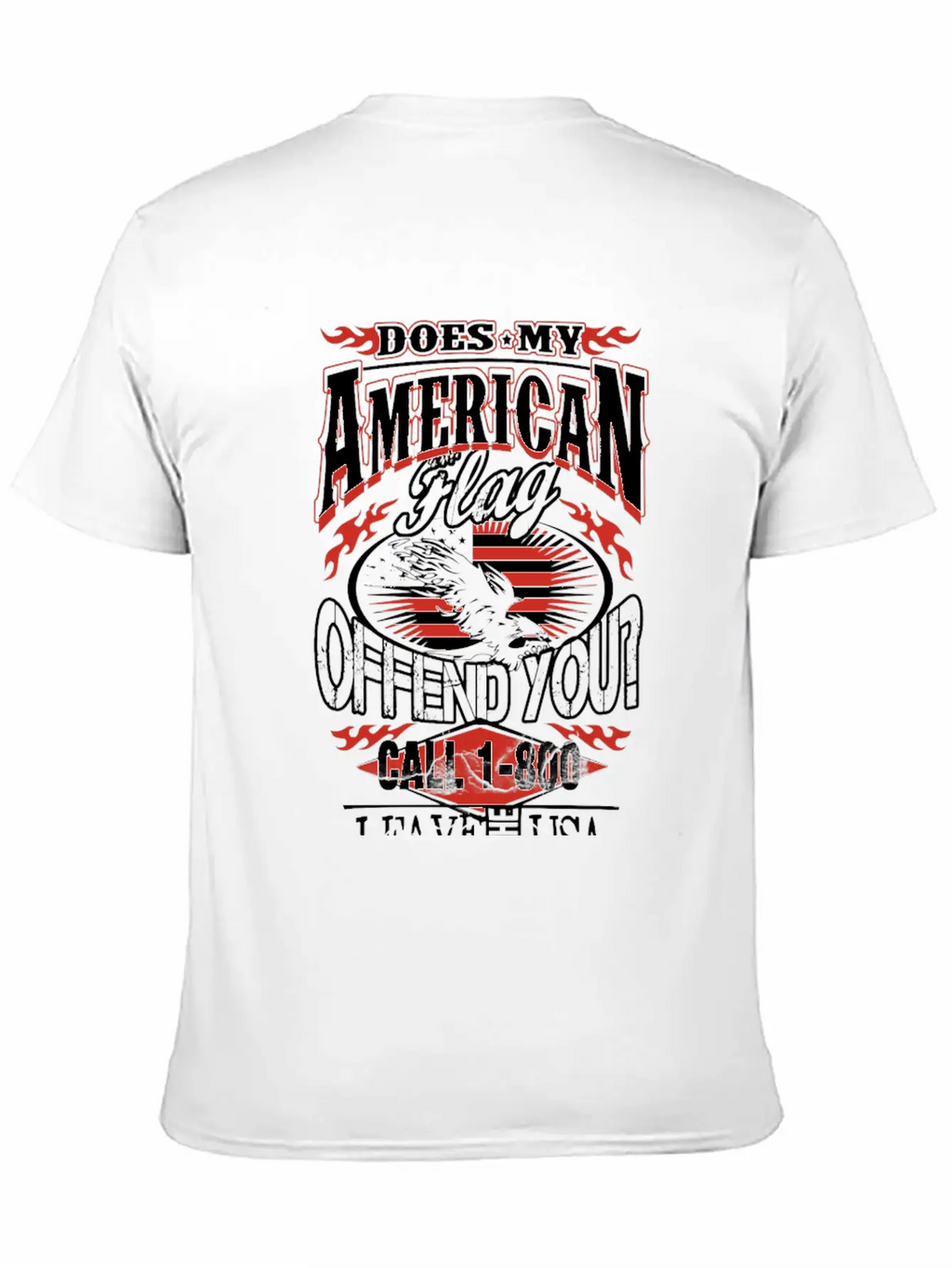 American-Does My American Flag Offend You? Classic Cotton Tee – Unisex Comfort For Any Season