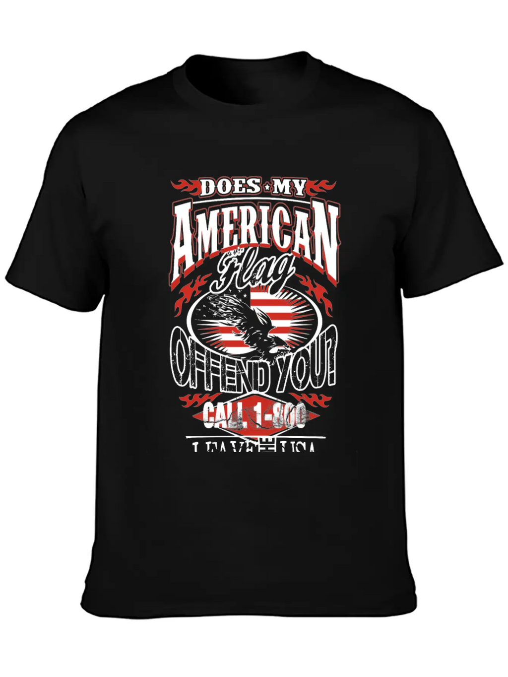 American-Does My American Flag Offend You? Classic Cotton Tee – Unisex Comfort For Any Season