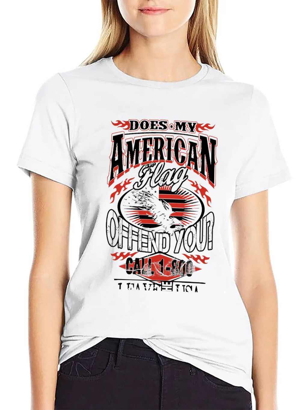 American-Does My American Flag Offend You? Classic Cotton Tee – Unisex Comfort For Any Season