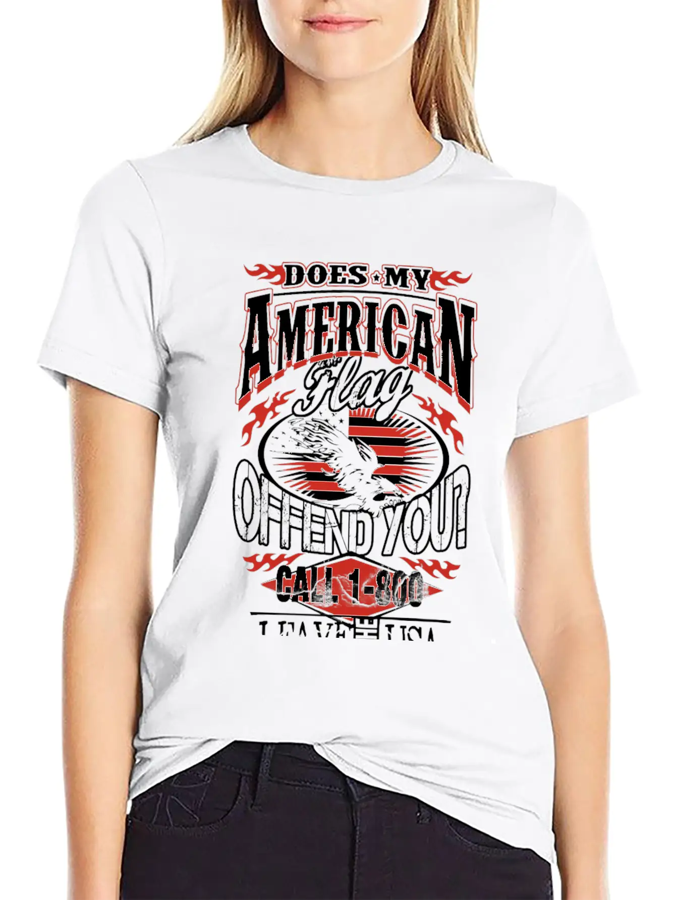 American-Does My American Flag Offend You? Classic Cotton Tee – Unisex Comfort For Any Season