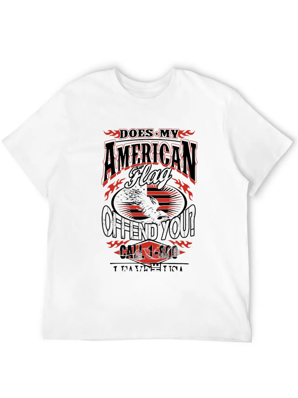 American-Does My American Flag Offend You? Classic Cotton Tee – Unisex Comfort For Any Season