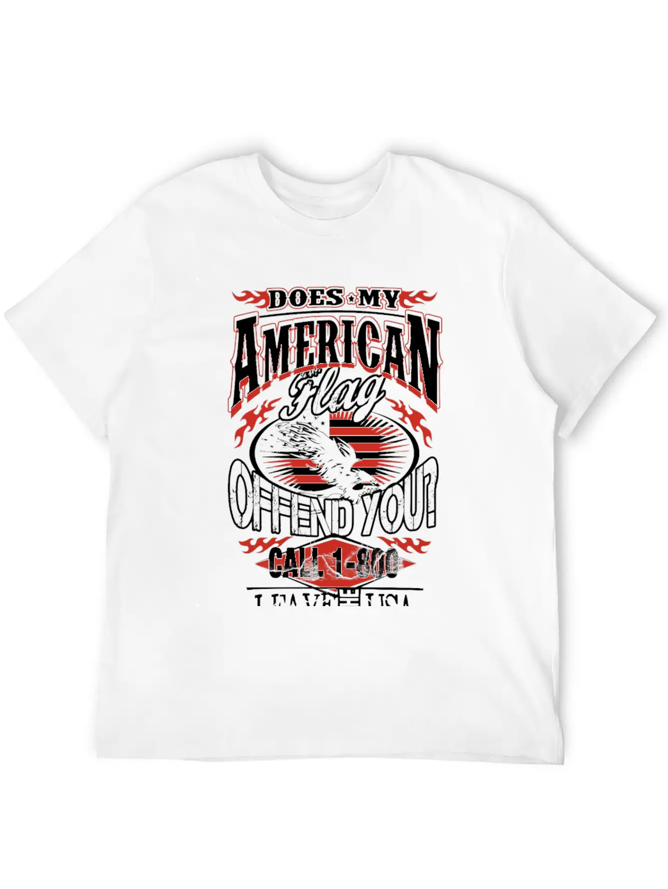 American-Does My American Flag Offend You? Classic Cotton Tee – Unisex Comfort For Any Season