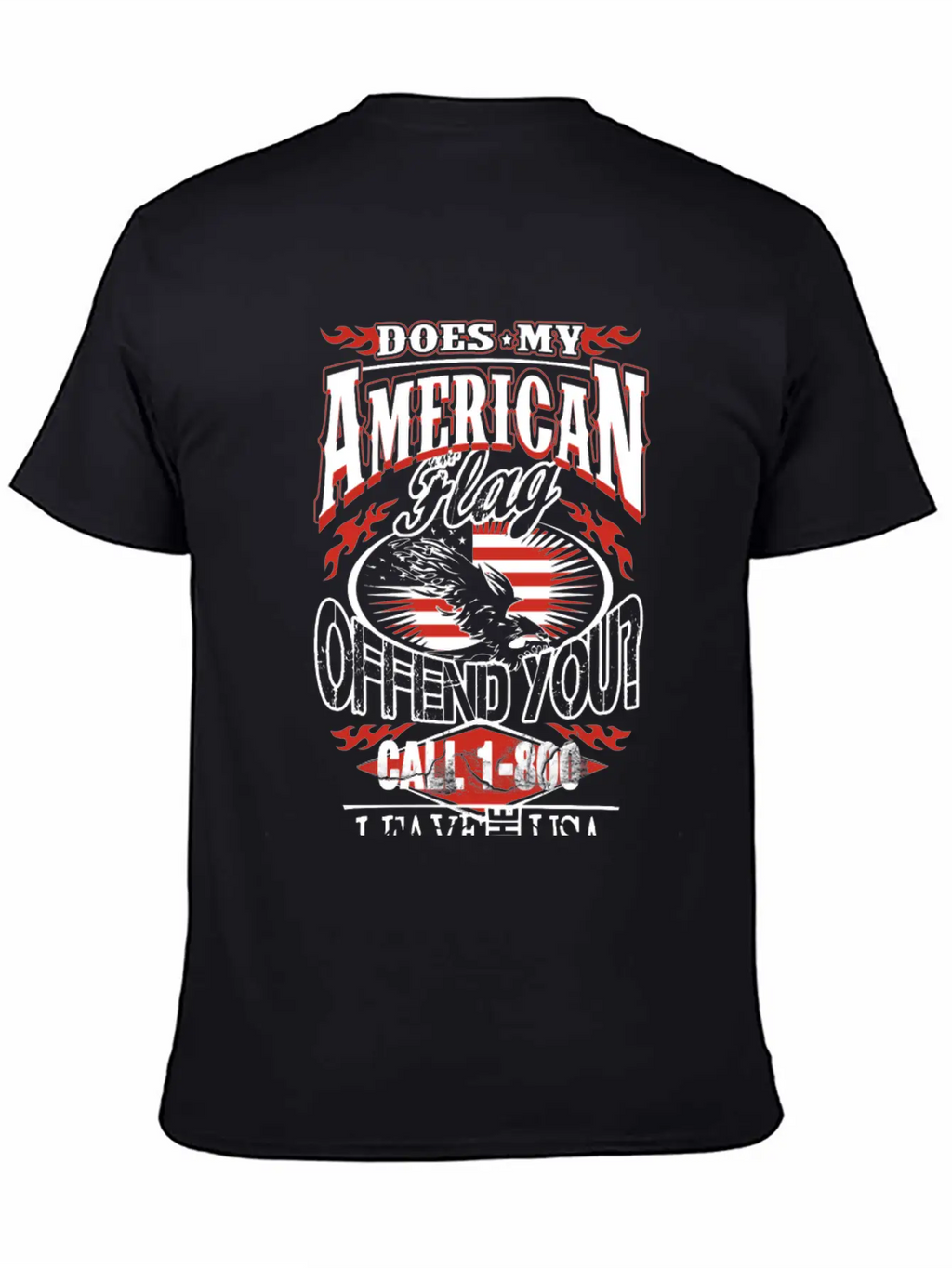 American-Does My American Flag Offend You? Classic Cotton Tee – Unisex Comfort For Any Season