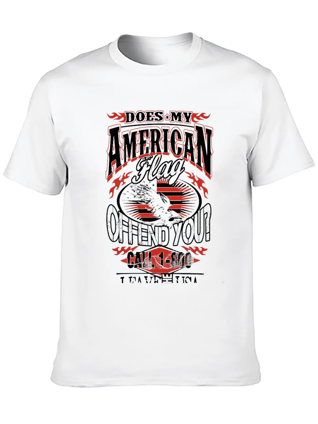 American-Does My American Flag Offend You? Classic Cotton Tee – Unisex Comfort For Any Season