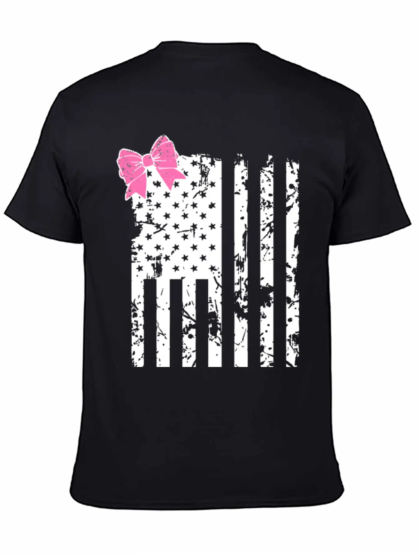 American Flag Bow Lightweight Cotton T-Shirt – Daily Comfort Graphic Shirt