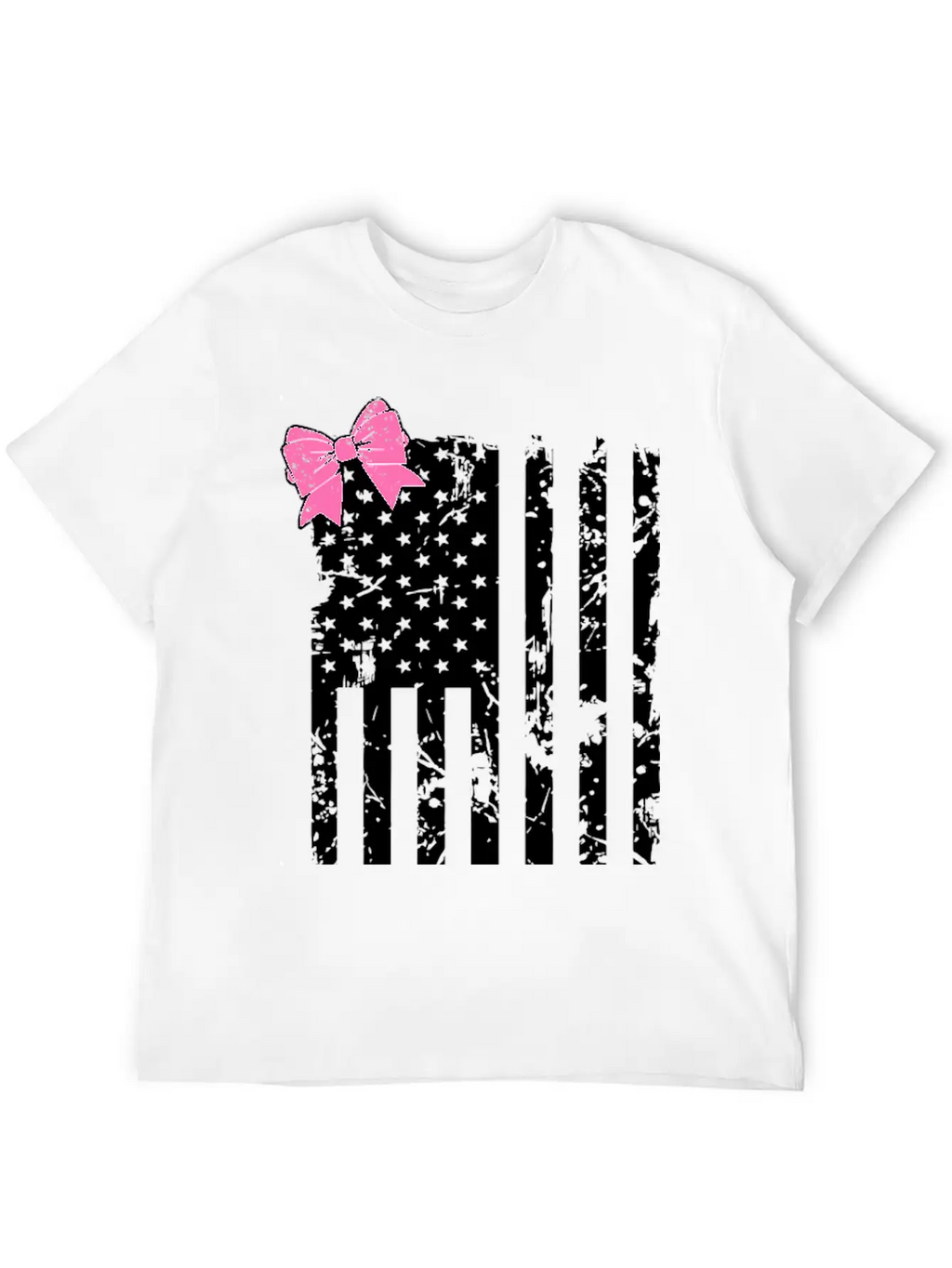 American Flag Bow Lightweight Cotton T-Shirt – Daily Comfort Graphic Shirt