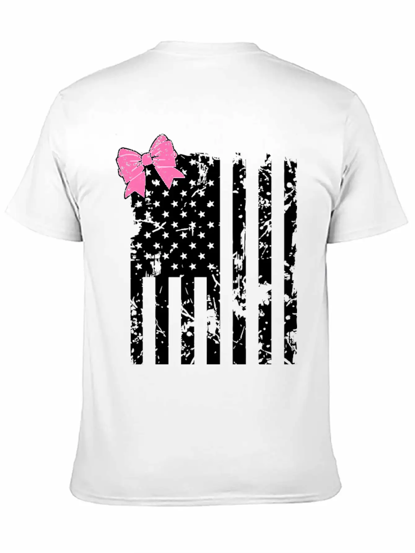 American Flag Bow Lightweight Cotton T-Shirt – Daily Comfort Graphic Shirt