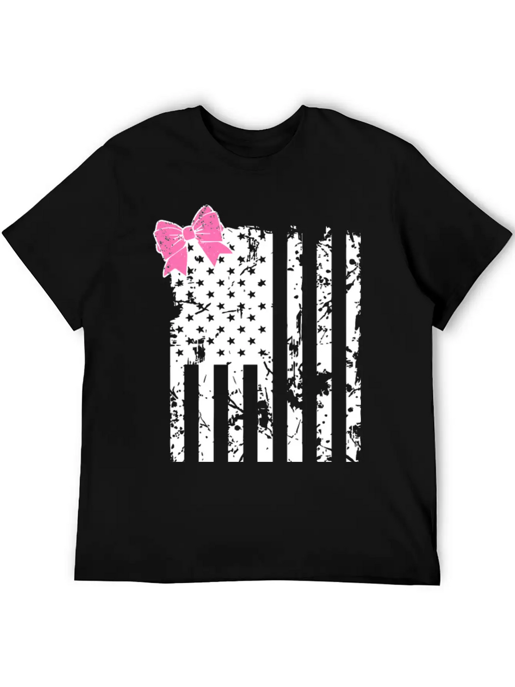 American Flag Bow Lightweight Cotton T-Shirt – Daily Comfort Graphic Shirt