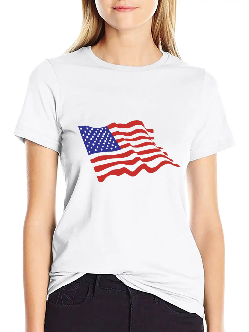 American Flag Breathable Graphic T-Shirt – Perfect For Casual Days