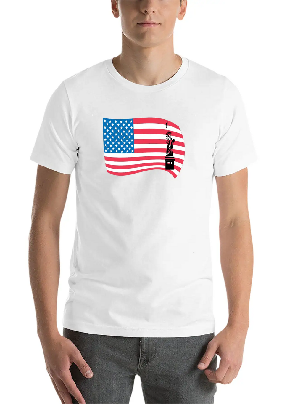 American Flag Classic Fit Graphic Tee For Daily Comfort – Unisex Cotton Shirt