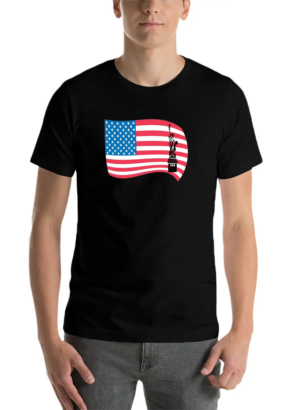 American Flag Classic Fit Graphic Tee For Daily Comfort – Unisex Cotton Shirt