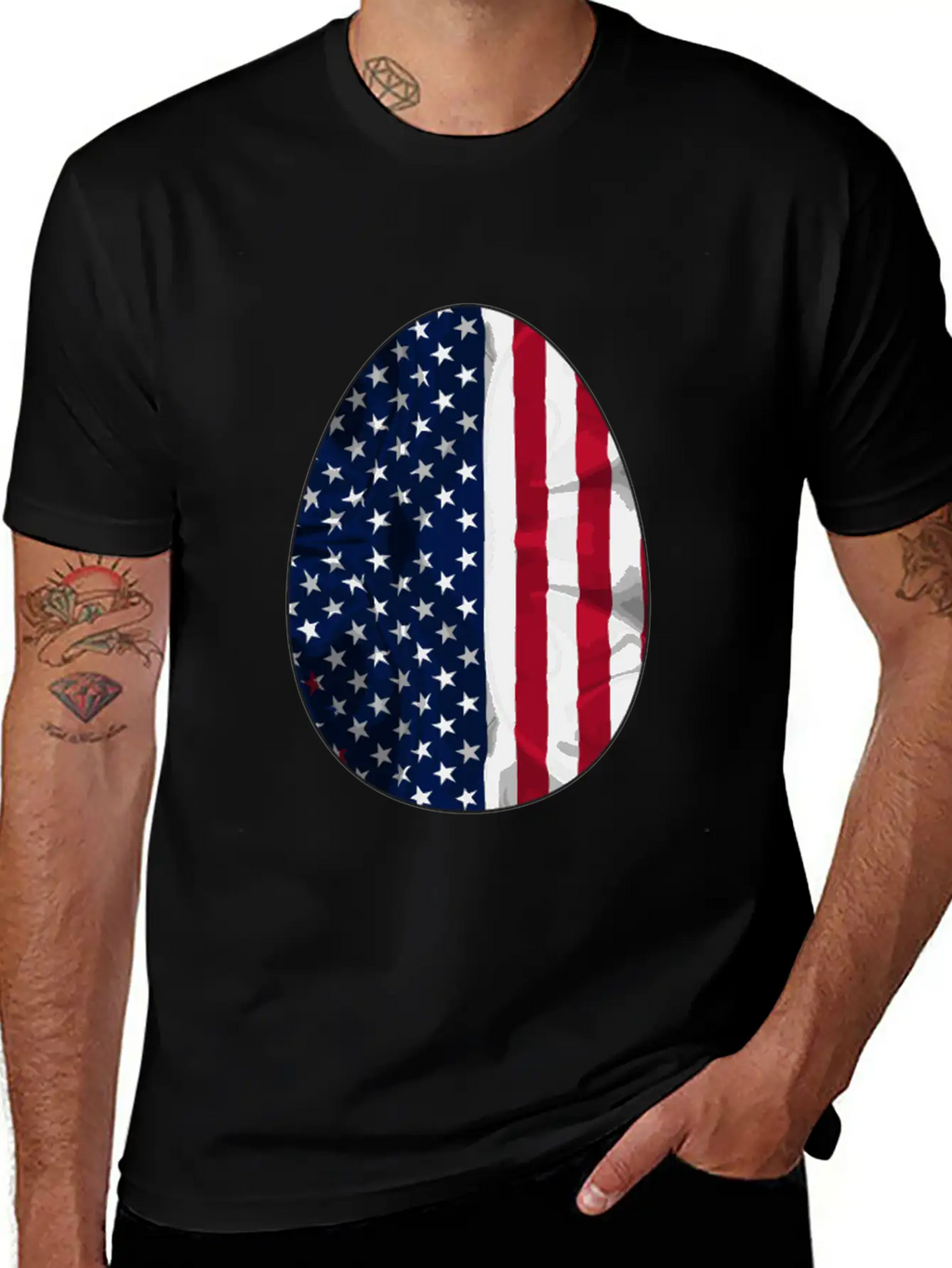 AMERICAN FLAG Comfortable Minimalist Graphic Tee – Summer Style Essential