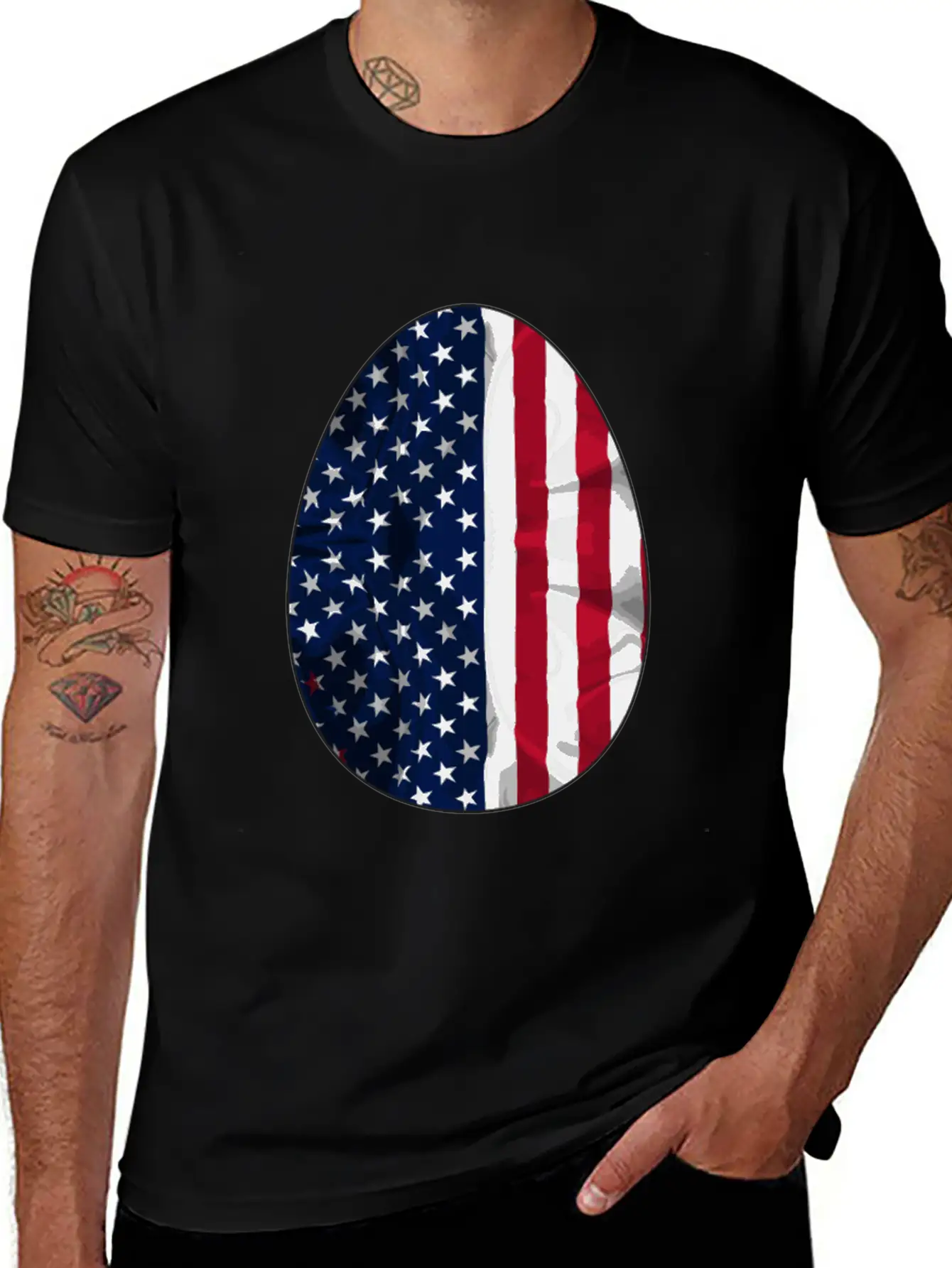 AMERICAN FLAG Comfortable Minimalist Graphic Tee – Summer Style Essential