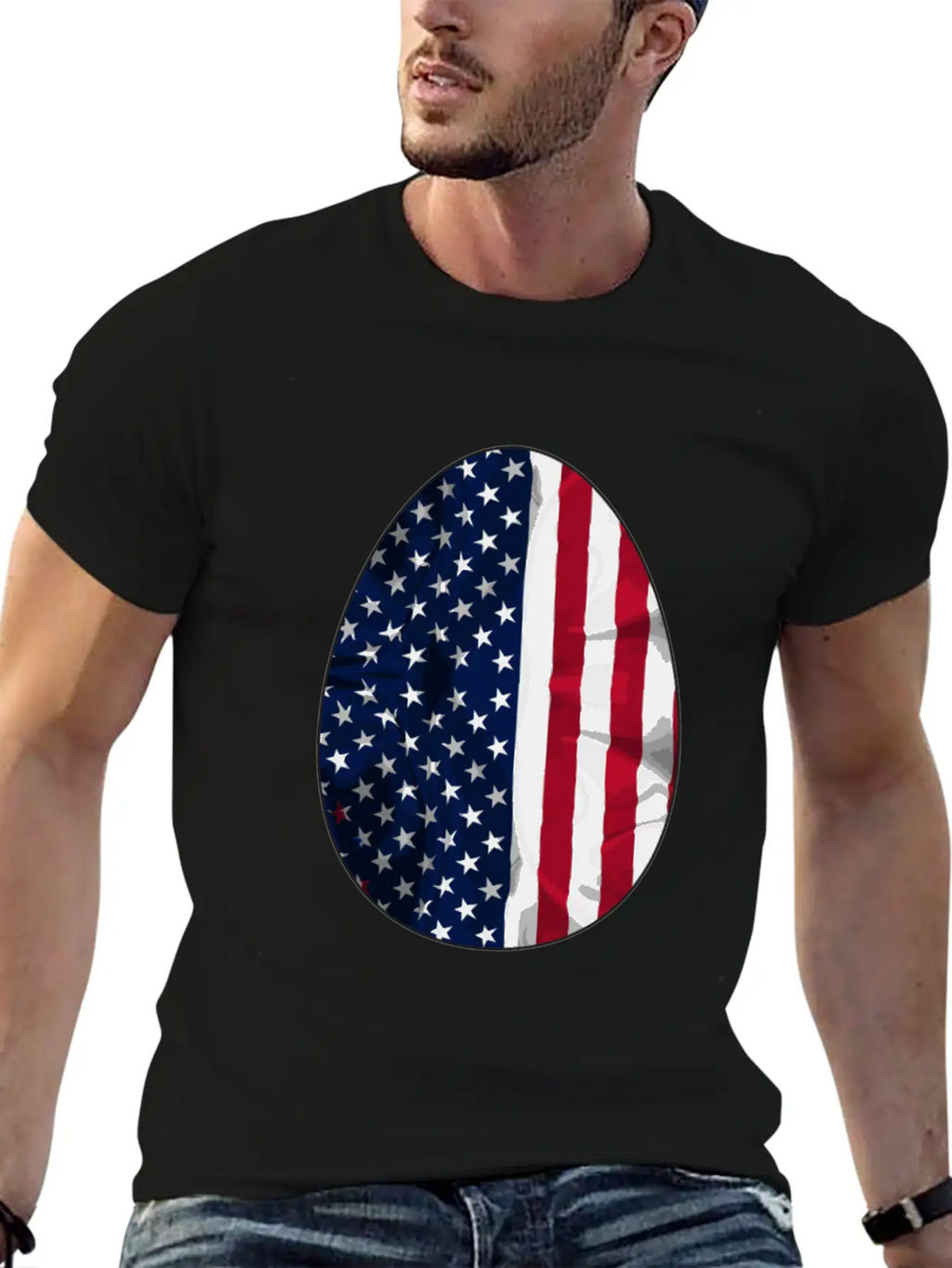 AMERICAN FLAG Comfortable Minimalist Graphic Tee – Summer Style Essential