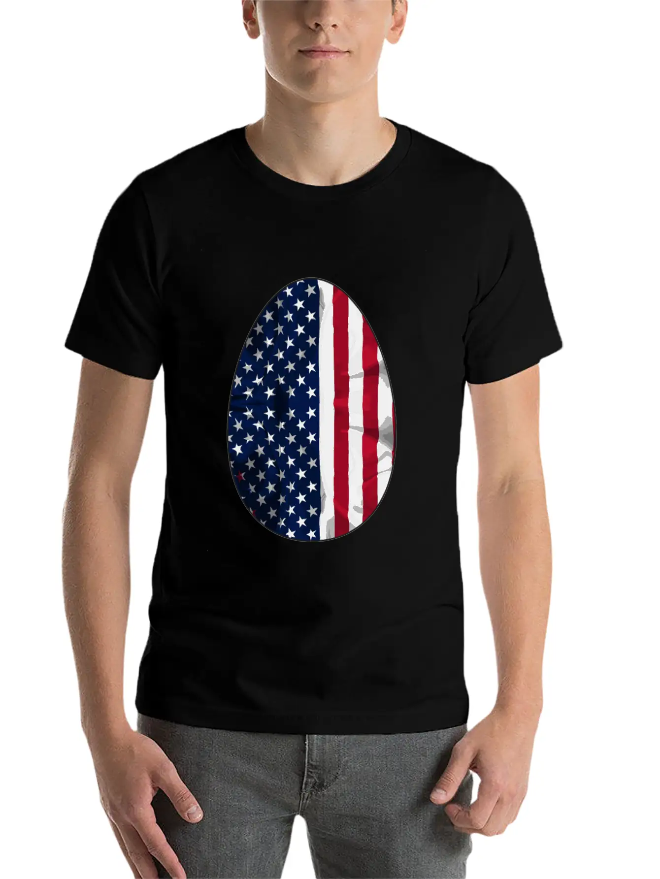 AMERICAN FLAG Comfortable Minimalist Graphic Tee – Summer Style Essential