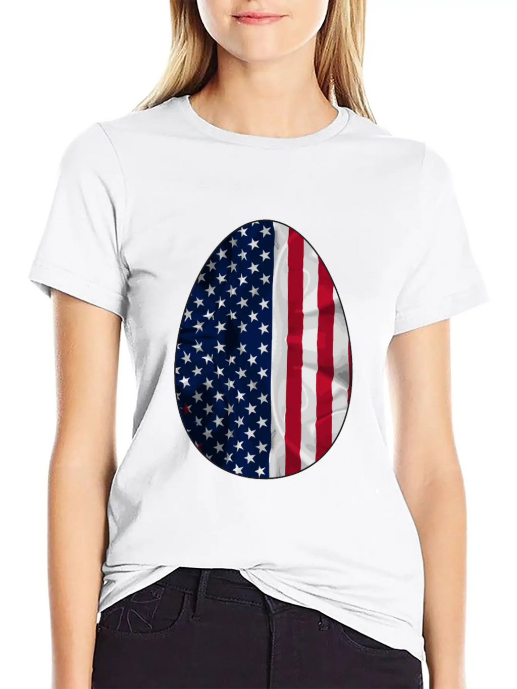 AMERICAN FLAG Comfortable Minimalist Graphic Tee – Summer Style Essential
