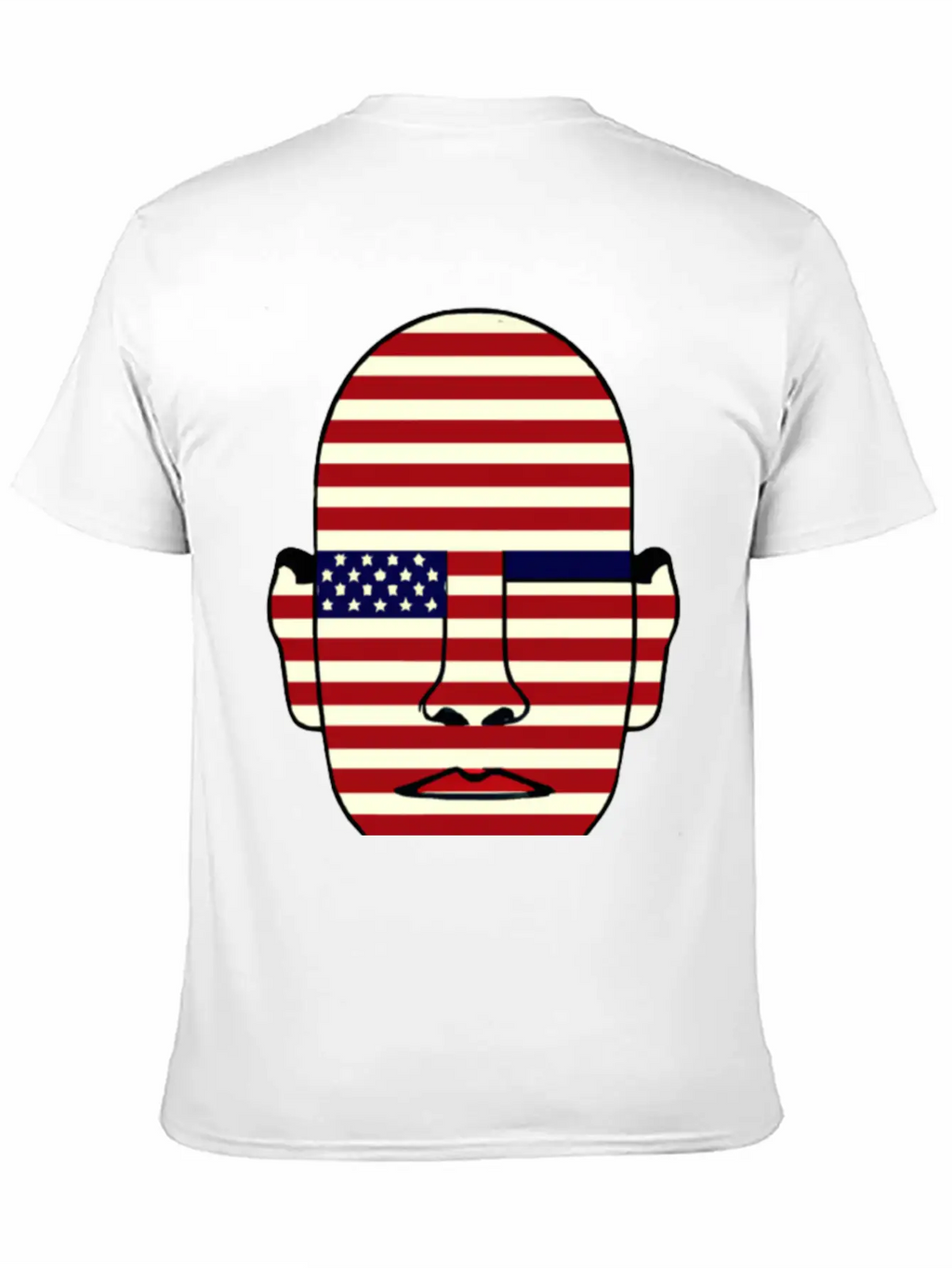 American Flag Face Basic Graphic T-Shirt – Daily Comfort In Soft Cotton