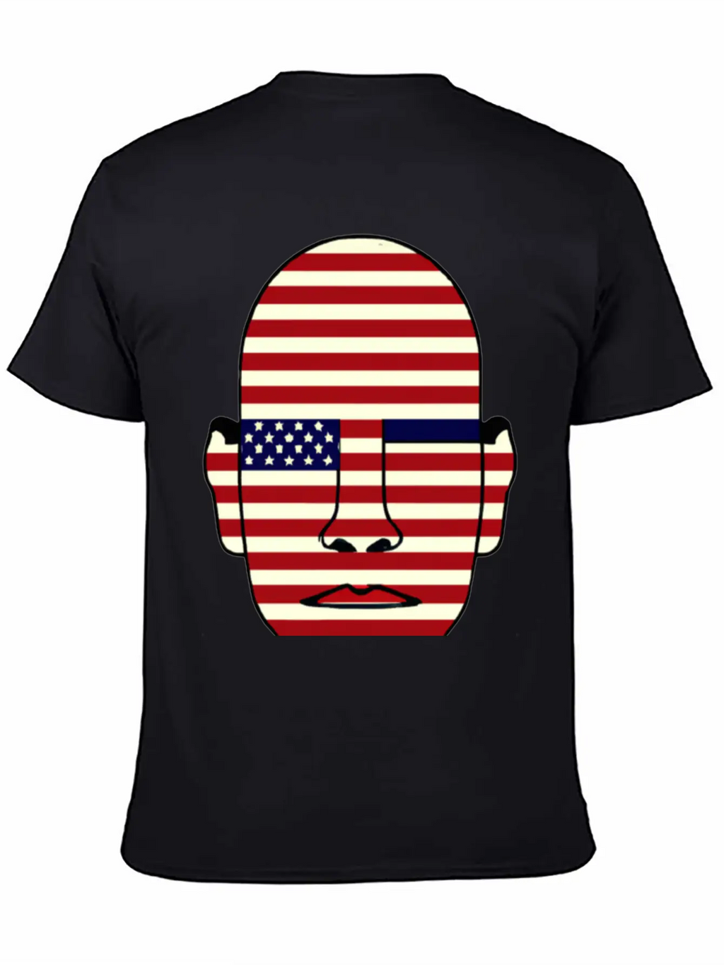 American Flag Face Basic Graphic T-Shirt – Daily Comfort In Soft Cotton