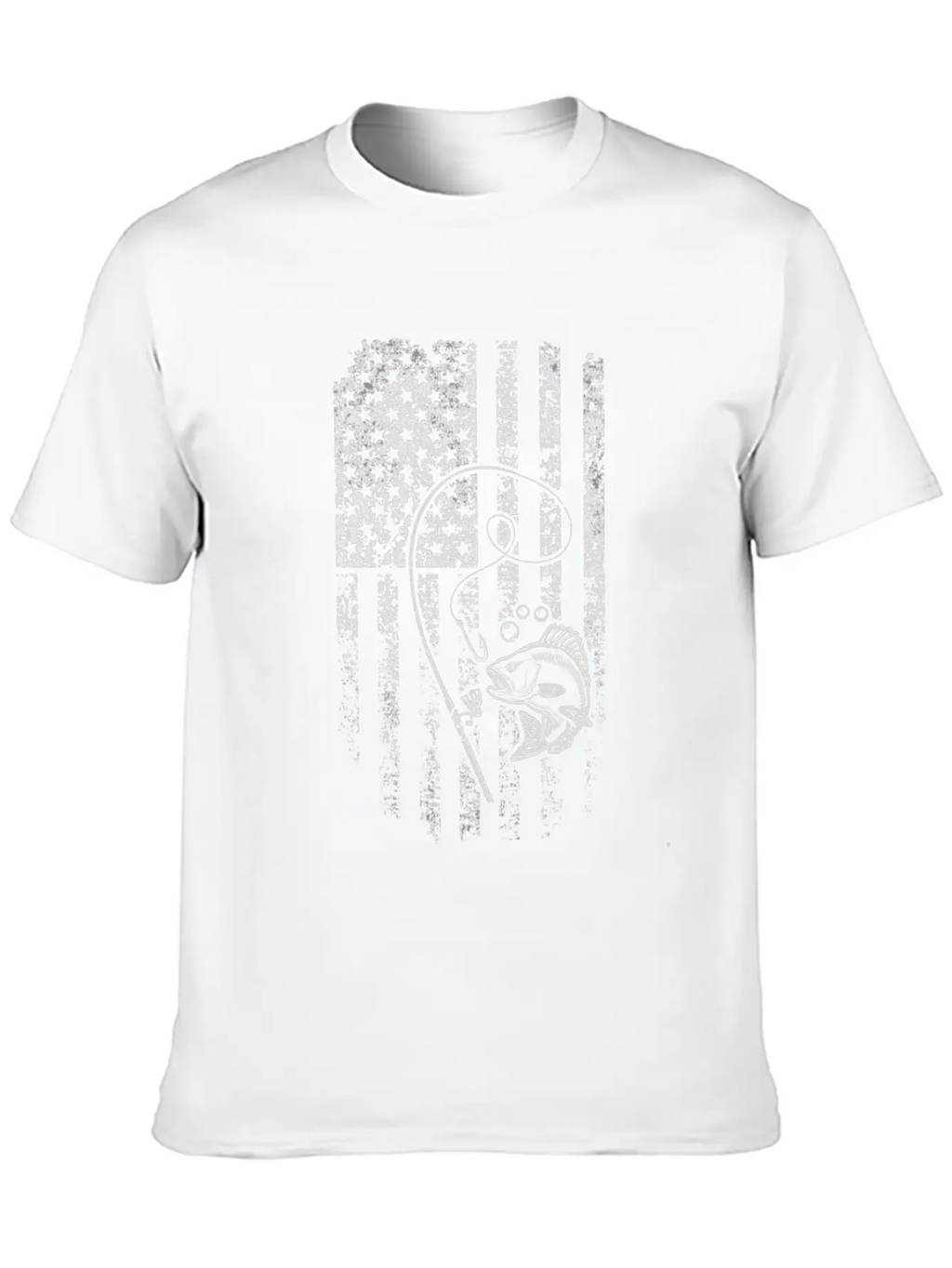 American Flag Fishing Rod Fishing Lover Timeless Short Sleeve Tee – Comfy And Minimalist Design