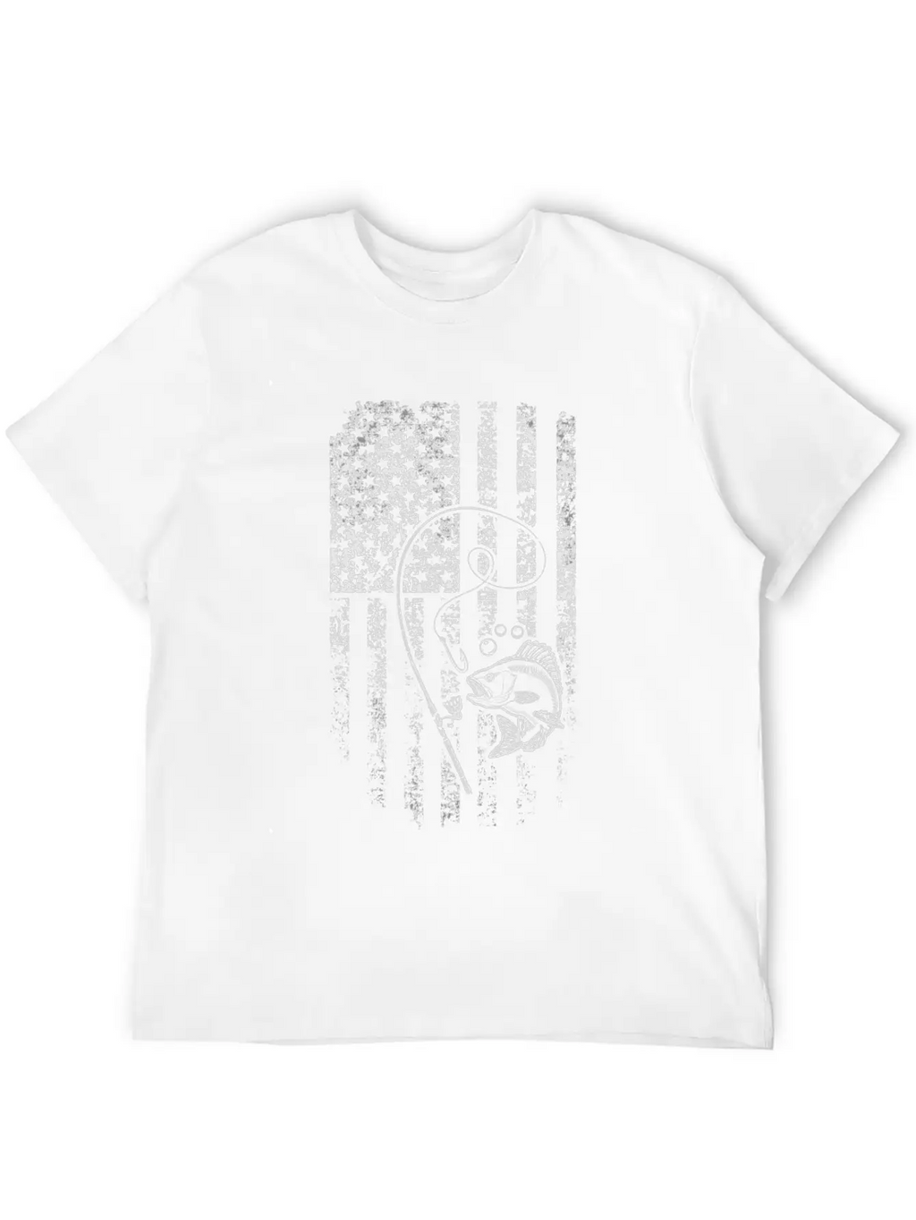 American Flag Fishing Rod Fishing Lover Timeless Short Sleeve Tee – Comfy And Minimalist Design