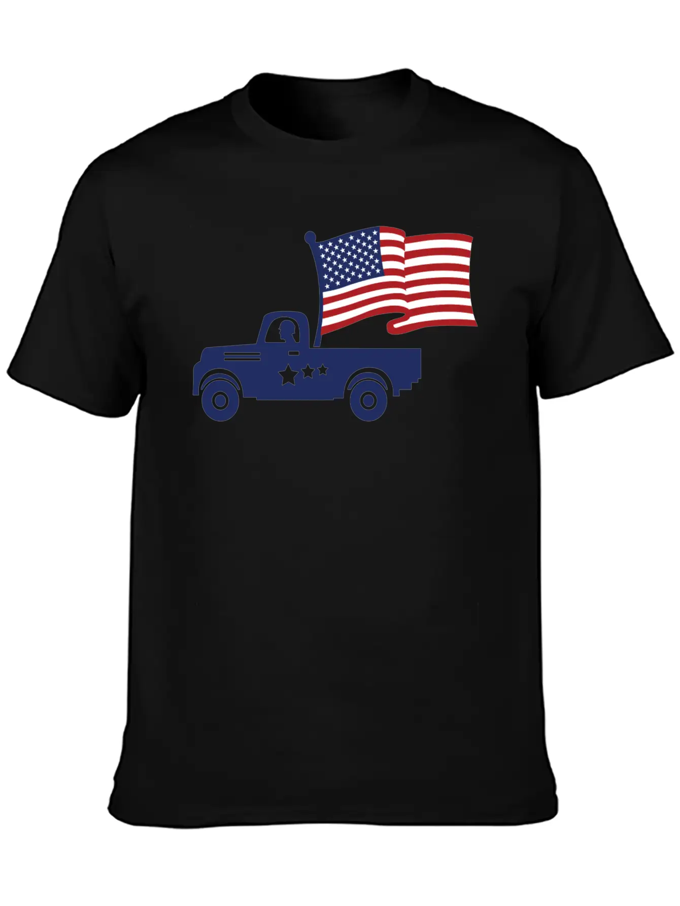 American Flag Military Vehicle -Veteran Proud Timeless Short Sleeve Tee – Comfy And Minimalist Design