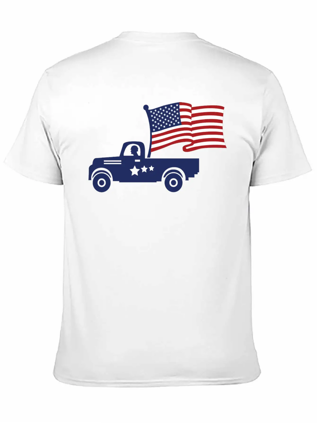 American Flag Military Vehicle -Veteran Proud Timeless Short Sleeve Tee – Comfy And Minimalist Design