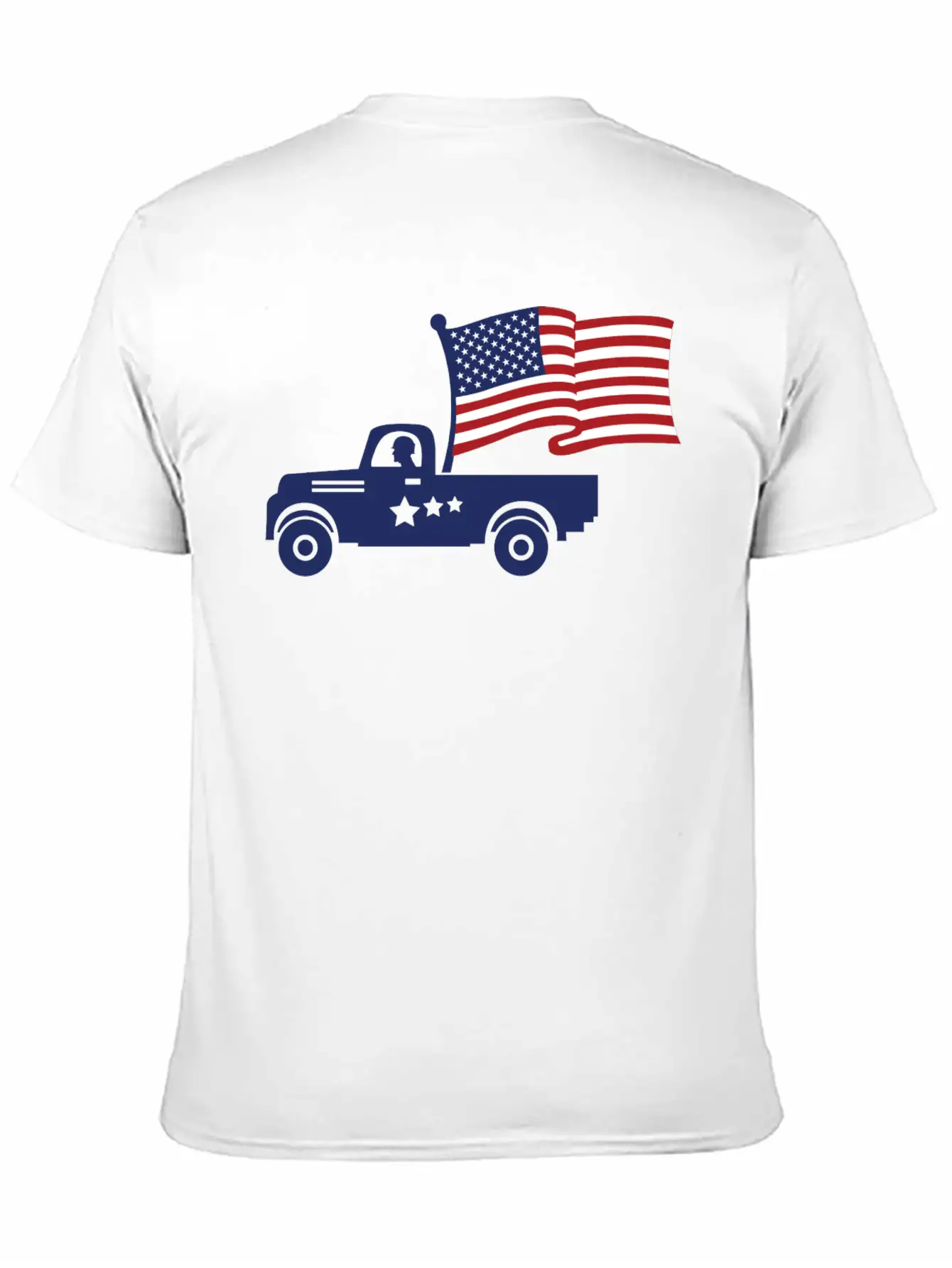 American Flag Military Vehicle -Veteran Proud Timeless Short Sleeve Tee – Comfy And Minimalist Design