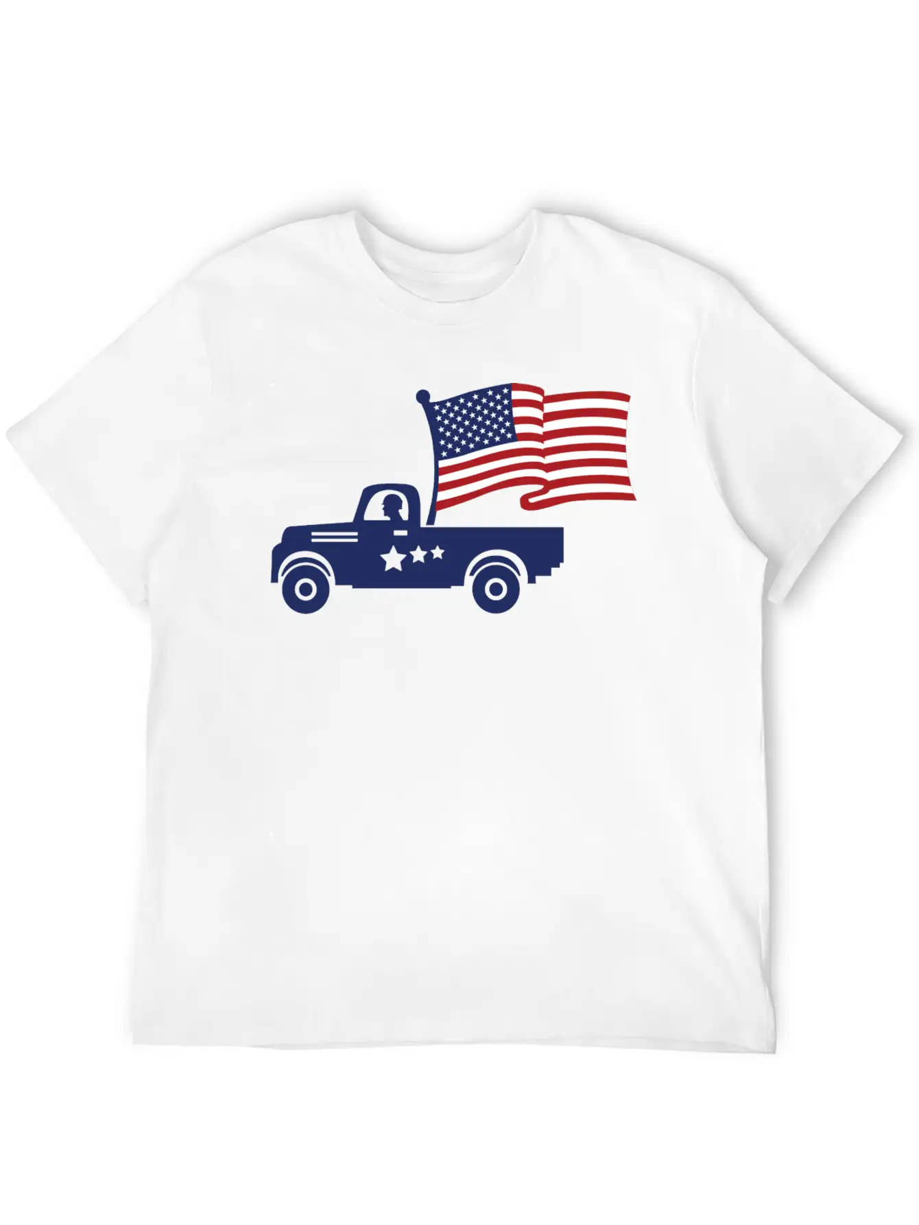 American Flag Military Vehicle -Veteran Proud Timeless Short Sleeve Tee – Comfy And Minimalist Design